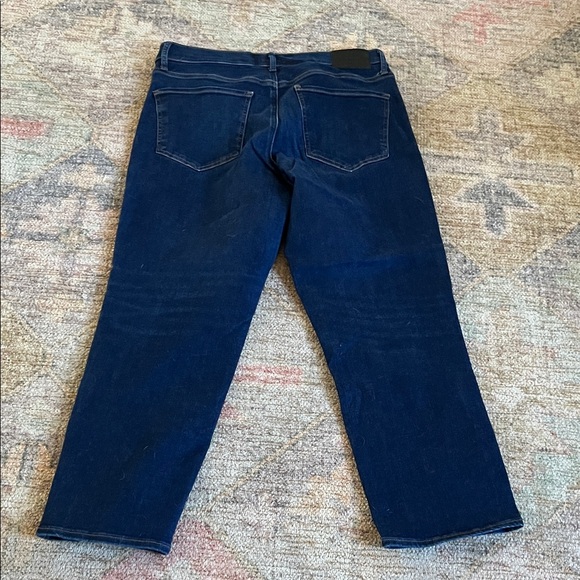 Express Dark Straight Ankle High Rise Jeans - Picture 5 of 5